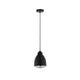 Pendelleuchte Neordic Hilla in Schwarz, Ø 14cm, mit Lüftungsschlitzen für optimale Belüftung im Innenbereich.