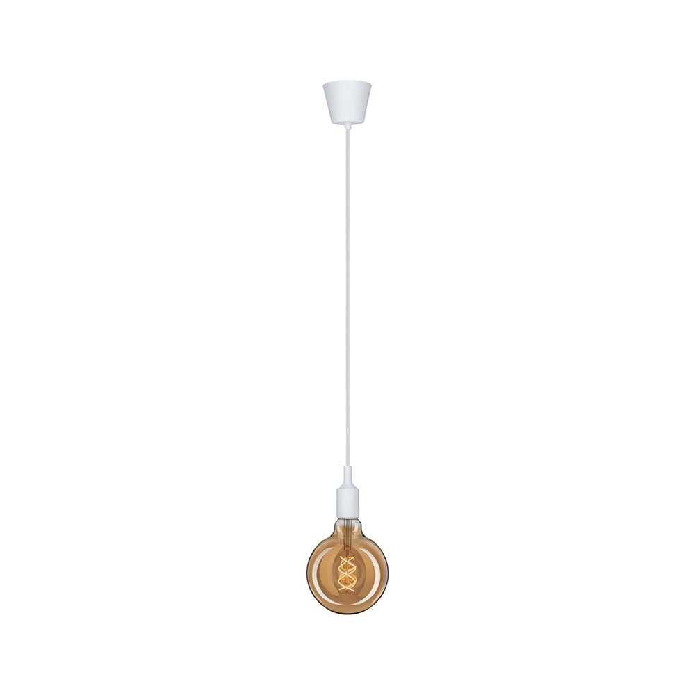Neordic Pendelleuchte Ketil in Weiß - elegante Vintage-Pendellampe mit E27-Sockel und 2m Höhe.