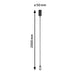 Neordic Pendellampe Runa Schwarz mit dimmbaren GU10 Leuchtmittel, Maße 2000mm x 50mm