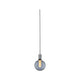 Neordic Pendelleuchte Tilla inkl. Stecker Alu Dimmbar Metall in grauem Metall-Look hängt von der Decke.