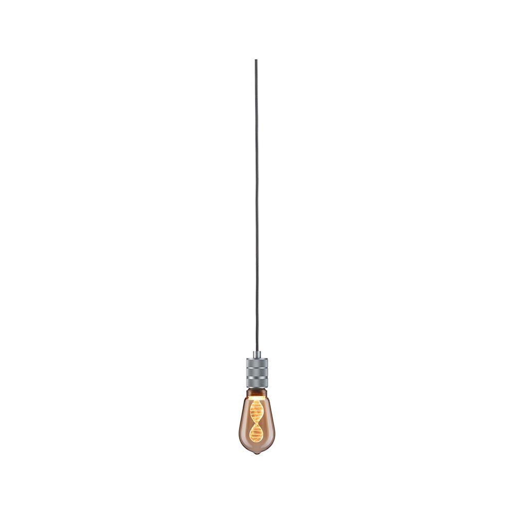 Pendelleuchte Tilla in grauem Metall-Look mit E27 Leuchtmittel, ideal für moderne Wohnräume.