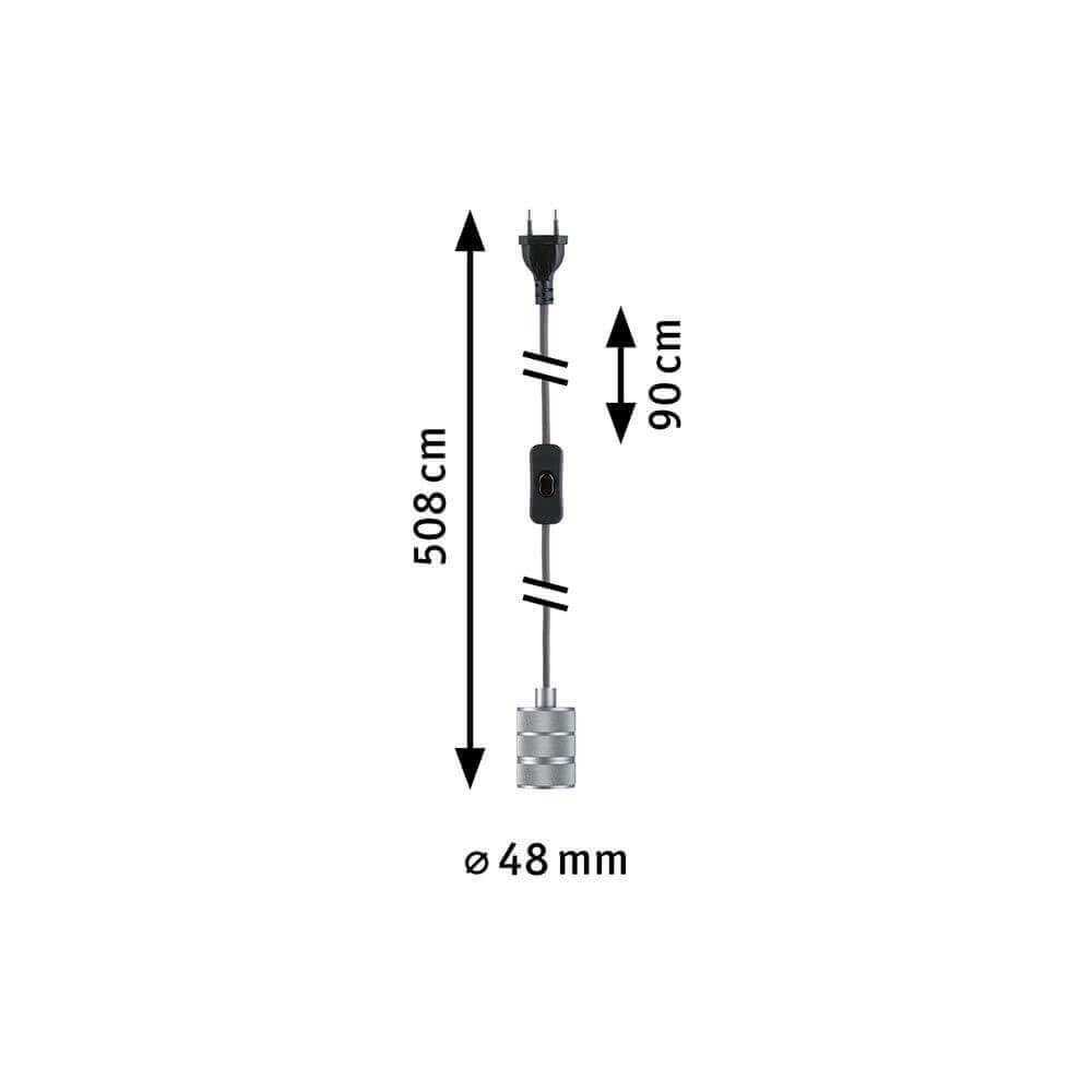 Neordic pendant lamp tilla including connector aluminum dimmable metal