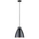 Neordic Roald Marmor Pendelleuchte Schwarz im skandinavischen Stil mit modernem Design.