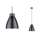 Neordic Roald Marmor Pendelleuchte Schwarz mit modernem Design aus Marmor und Metall im nordischen Stil.