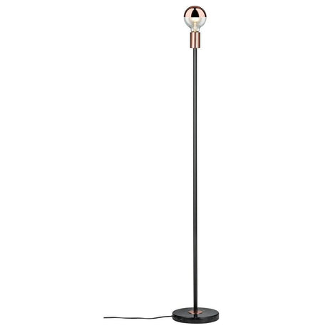 Neordic Nordin marble floor lamp black copper with elegant design and trendy materials.