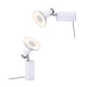 Neordic Tischleuchte Runa Weiß, Grau in zwei Varianten, ideal als Tisch- oder Wandleuchte für minimalistisches Design.