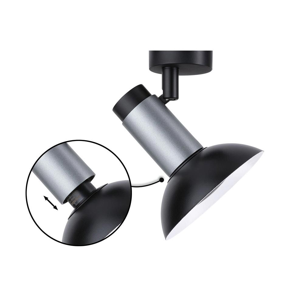 Neordic Wall &amp; Ceiling Light Runa Black, Anthracite