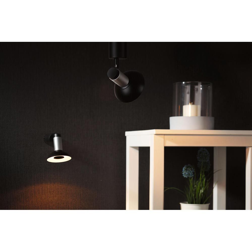 Lampada neordica da parete e soffitto runa schwarz, antracite