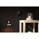 Neordic Runa Wand- und Deckenleuchte in Schwarz und Anthrazit, modernes minimalistisches Design.