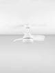 Nerina LED Ventilator 3000, 4000, 6500K Weiß Deckenventilator in elegantem Weiß und modernem Design.