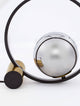 Neso Tischleuchte H 40cm E14 mit mattschwarzem Aluminium und gebürstetem Gold, modernes Design.