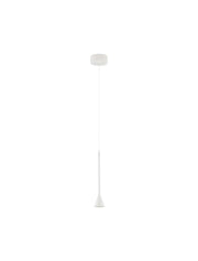 Suspension Net LED Ø 6 cm 3000K blanche, fine suspension design avec abat-jour étroit et câble élégant - design moderne minimaliste