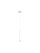 Net LED Pendelleuchte Ø 6cm 3000K weiße, schlanke Hängeleuchte mit schmalem Schirm und elegantem Kabel - modernes minimalistisches Design