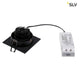 New Tria DL Square Set Downlight Schwarz 6W 38° 2700K mit LED-Treiber und schwenkbarem COB LED-Einsatz