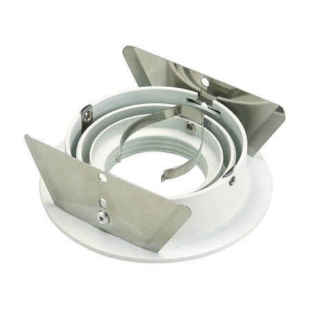 New Tria GU10 Rundes Downlight Hvit maks. 50W inkl. bladfjærer med innbyggingsramme.