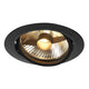 New Tria I ES111 Round Schwarz max. 75W inkl. Blattfedern Einbaustrahler in Schwarz.