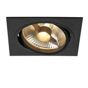 New Tria I ES111 Square Schwarz GU10 max. 75W inkl. Blattfedern - schwarze eckige Einbauleuchte
