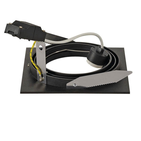 Nuevo Tria I ES111 Cuadrado Negro GU10 máx. 75W incl. ballestas