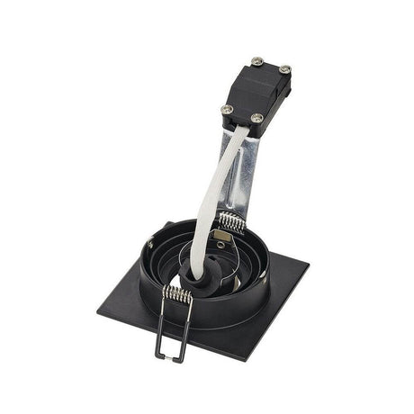 New Tria I GU10 Downlight eckig Schwarz max. 50W Einbauleuchte mit flexiblem Dreh- und Schwenkbereich