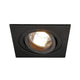 New Tria I GU10 Downlight eckig Schwarz max. 50W - edles Design mit Dreh- und Schwenkbereich.