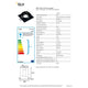 New Tria I GU10 Downlight eckig Schwarz max. 50W technische Details und Spezifikationen