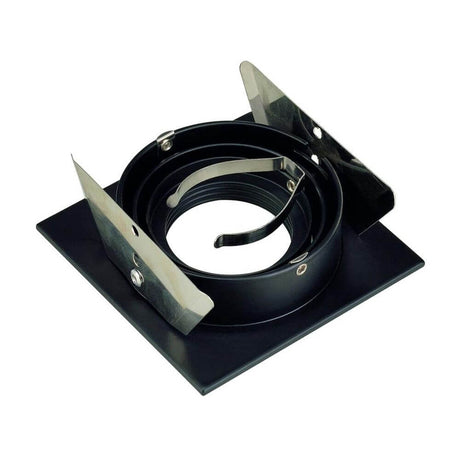 New Tria I GU10 Downlight, Square Schwarz - Hochvolt Einbaustrahler in quadratischer Form.