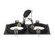 New Tria II ES111 Square Schwarz GU10 max. 2x75W