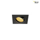 New Tria LED Downlight Square Schwarz 12W 38° 2700K