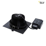 New Tria LED Einbaustrahler Eckig Schwarz 25W 30° 3000K