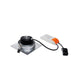 New Tria LED Downlight Square Weiß 12W 38° 2700K mit schwenkbarem Einsatzelement und LED-Treiber.
