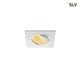 New Tria LED Downlight Square Weiß 12W 38° 2700K in quadratischer Form, warmweißem Licht und schwenkbarem Einsatz.