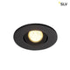 New Tria Mini Round Downlight Schwarz 30° 3000K mit warmweißer LED in runder Form von SLV
