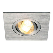 SLV New Tria XL Square GU10 Downlight Børstet aluminium  SLV   