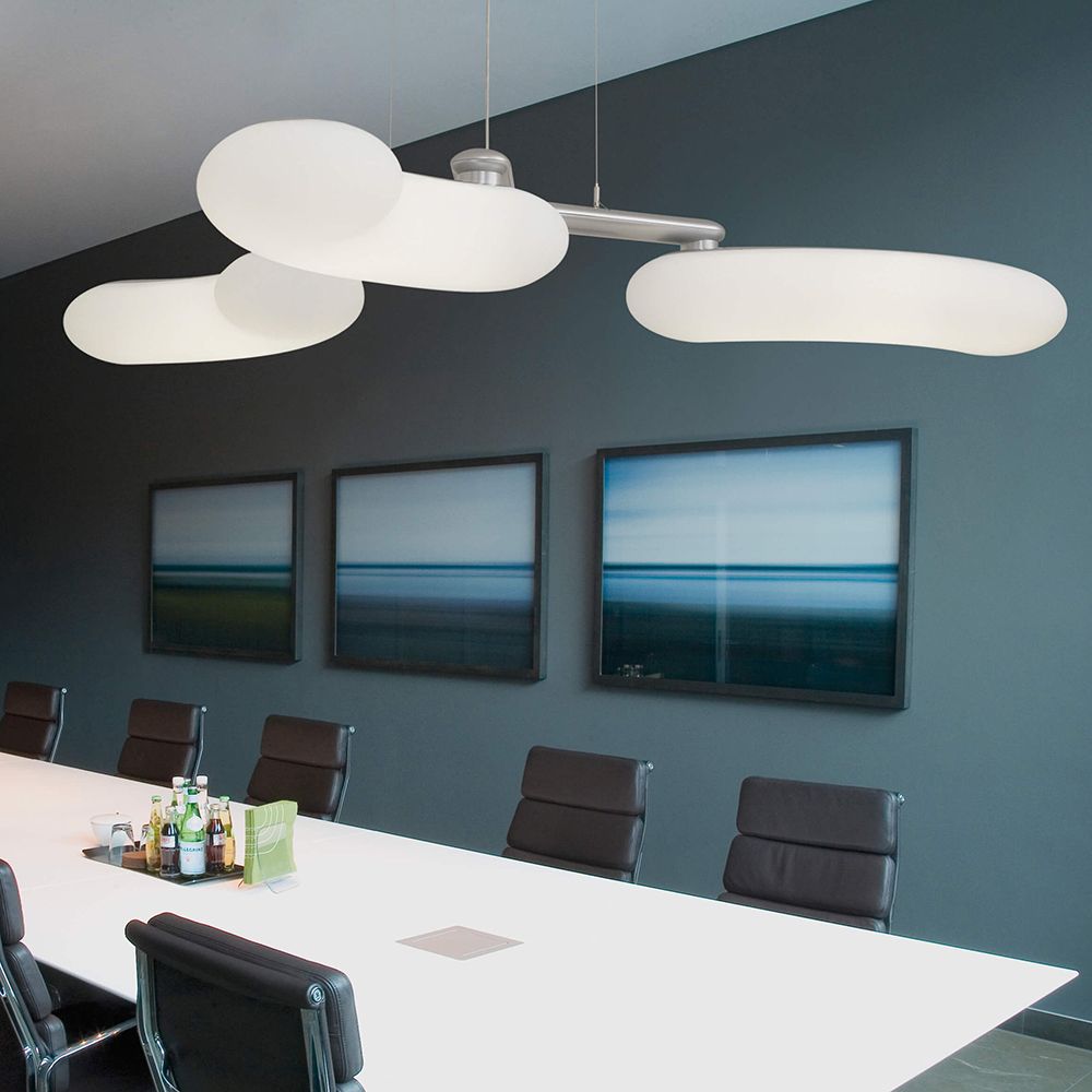 Blade XXL LED hanging lamp in white