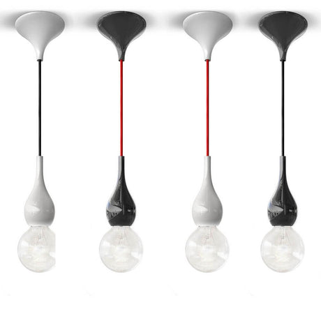 Blubb Mini Glas-Pendelleuchte mit verschiedenen Farben und Aufhängungen für modernes Design