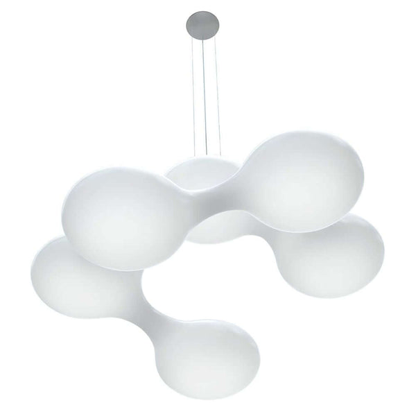 Cosmo LED pendant lamp Ø 160cm in a modern design, made of high-quality plastic and steel cables, ideal for stylish spaces.