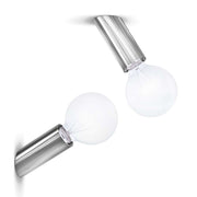 DNA Easy Wandlampe Dimmbar Chrom, moderne Wand- und Deckenleuchte für Flur und Wohnräume