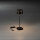Nice LED Outdoor USB-Tischlampe CCT in Schwarz, dimmbar mit variabler Farbtemperatur.