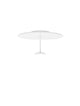 Nima LED Deckenleuchte 3000K Weiß - moderne, flache Deckenleuchte in reinem Weiß, 60 cm Durchmesser, minimalistisches Design.