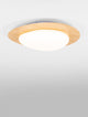 Nimbus LED Deckenleuchte 3000K Holz, Weiß mit Holzrahmen, dimmbar über TRIAC-System.
