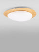 Nimbus LED Deckenleuchte 3000K Holz, Weiß mit dimmbarer TRIAC-Funktion und Holzrahmen.