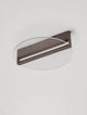 Noah LED Deckenleuchte 3000K Braun mit schlankem Design und transparent-brauner Farbkombination.