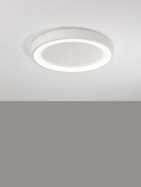 Nodi LED Deckenleuchte Ø 45cm 3000K mit minimalistischen Design und warmem Licht.