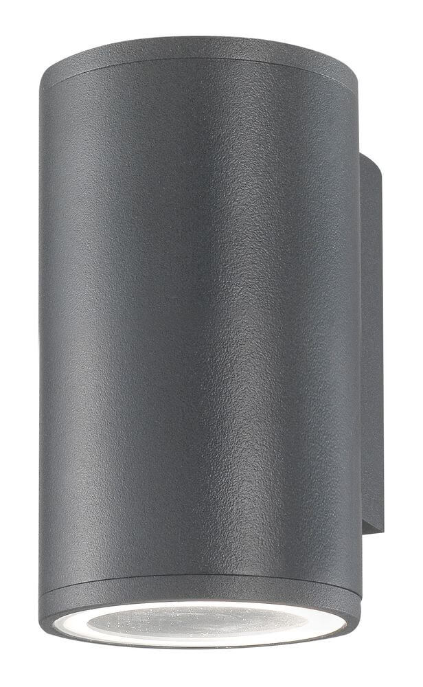 Nodus Außenwandleuchte GU10 Down IP54 in modernem Design und dunkelgrauer Farbton.
