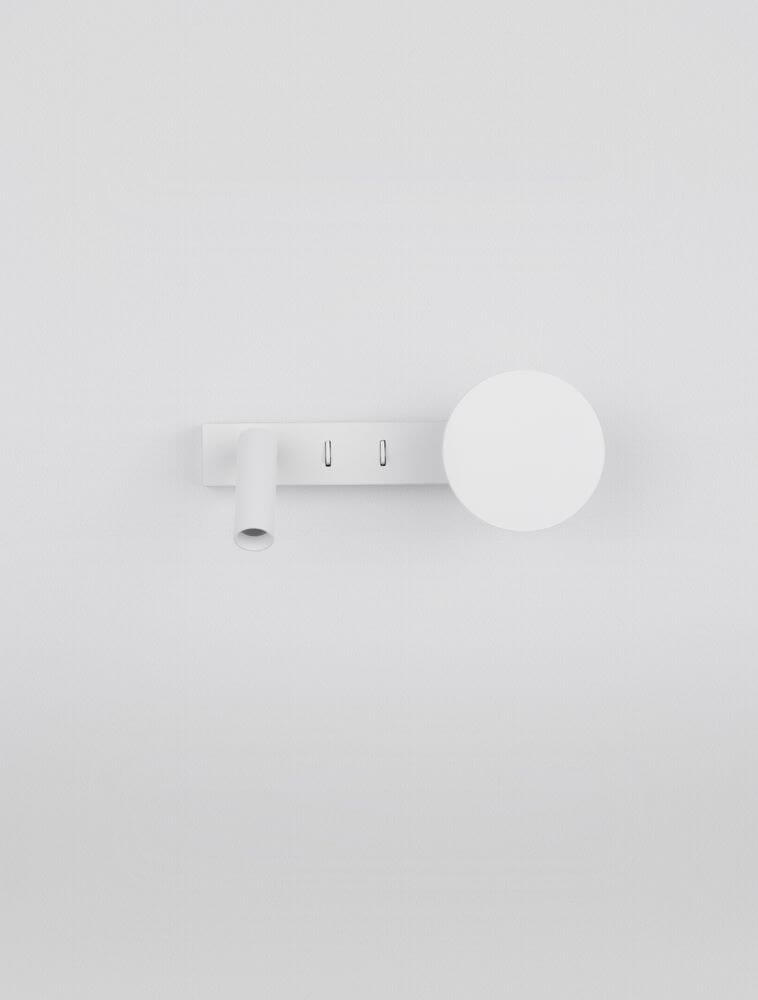 Noima Wandleuchte 2-flammig 3000K Weiß mit modernem Design in Weiß, ideal für stilvolle Beleuchtung.