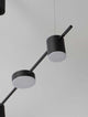 Nordik LED Pendelleuchte 5-flammig 3000K Schwarz in minimalistischem Design und eleganter Zylinderoptik.