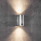 Außen-Wandlampe Canto Maxi 2 IP44 Verzinkt mit minimalistischem Design und einzigartigem Lichterlebnis.