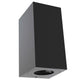 Außen-Wandleuchte Canto Maxi Kubi 2 IP44 Schwarz - moderne, schwarze Wandleuchte für den Außenbereich.