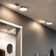 LED Deckenlampe Kaito Pro Ø 40cm an der Decke, modern und minimalistisch gestaltet.