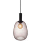 Pendellampe Alton 23 svart, røykfarget – elegant lampe av røykfarget glass for varmt lys.